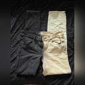 American Eagle 12 Two Tone Skinny Super Stretch Jeans
